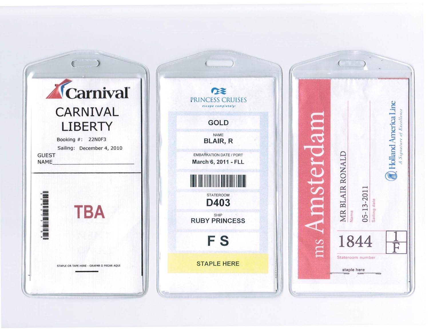 Cruisetags, Cruise Ship Luggage Tags (8 Pack)
