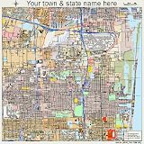 Huge Street & Road Map of Hollywood, Florida FL - Printed
poster size wall atlas of your home town