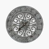 Chaney Instruments Acu-Rite 46040 14-inch Cast Aluminum Thermometer, Verdi