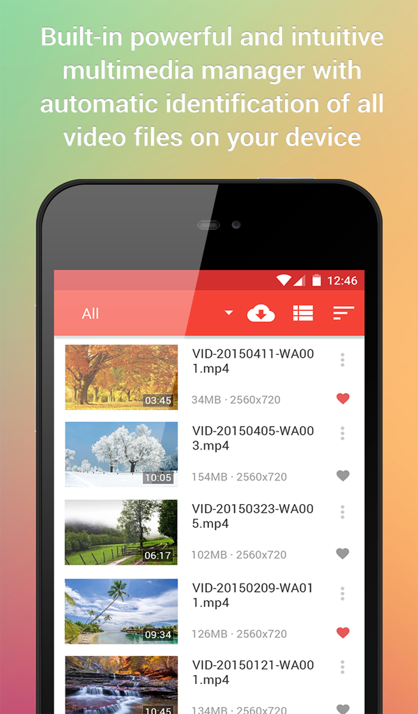 Video Player for Android Appstore for Android