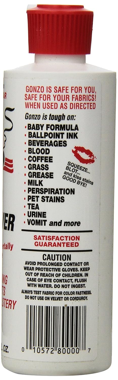 Amazon.com: Gonzo Stain Remover, 8 fl oz: Health & Personal Care Amazon.com: Gonzo Stain Remover, 8 fl oz: Health & Personal Care
