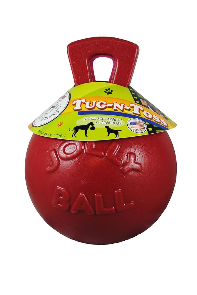 Jolly Pets Red Tug N Toss Jolly Ball 10 In, Free Shipping, New eBay