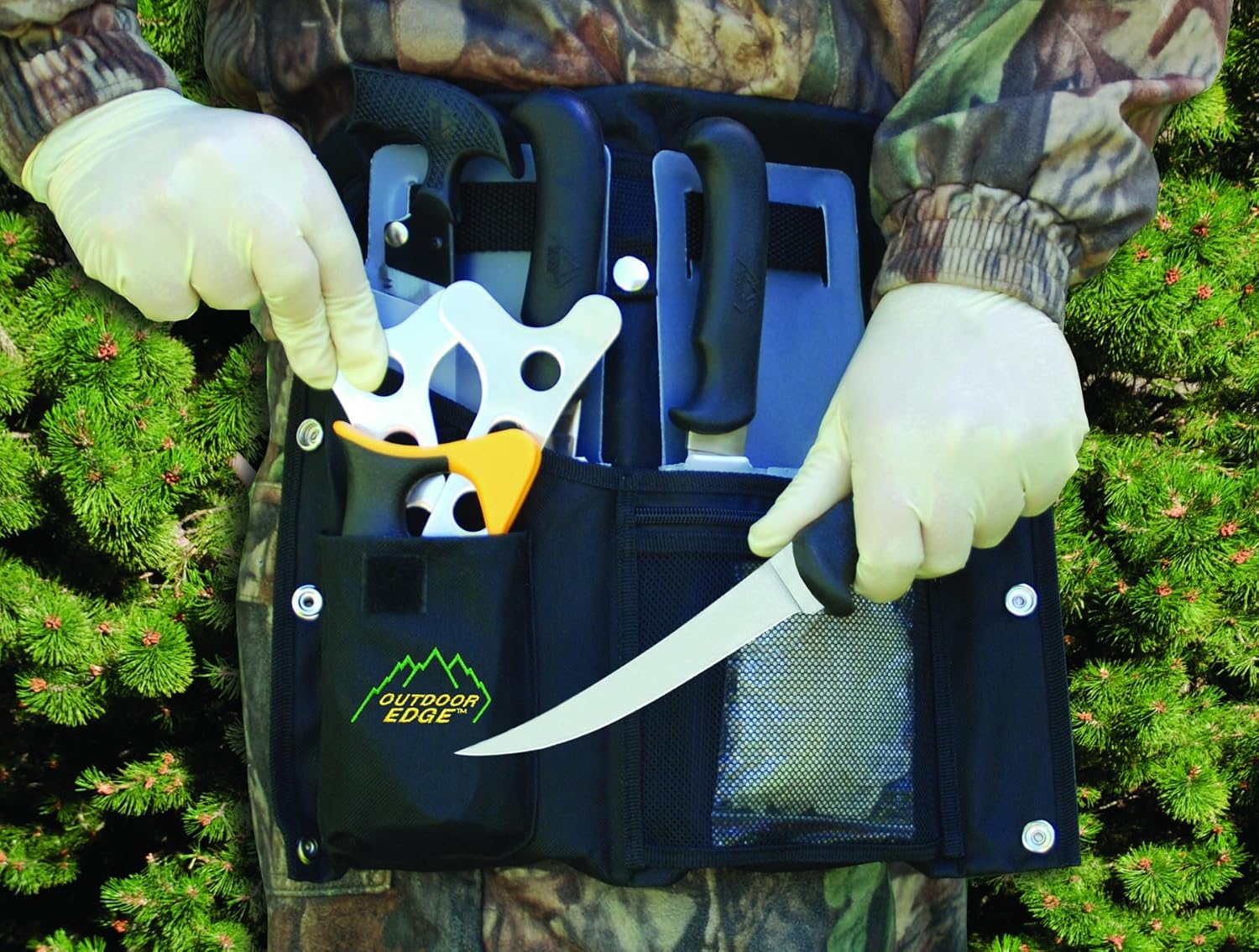 Outdoor Edge 8Piece Butcher Kit Belt Scabbard ButcherLite Lightweight Garden eBay