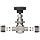 Parker NP6 Series Stainless Steel 316 Needle Valve, Inline, Hand Wheel, PCTFE Tipped Stem, A-Lok Compression Fitting