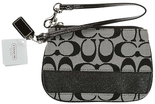 coach wristlets black