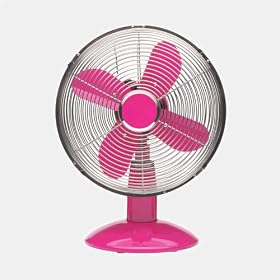 Click here to buy Metal Tabletop Fan in Fusia Pink by Deco Breeze by Deco Breeze.