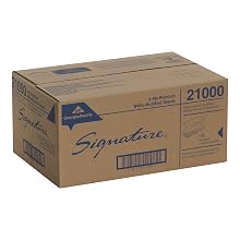 Georgia-Pacific Signature 21000 White 2-Ply Premium Multifold Paper Towel, 9.4" Length x 9.2" Width (Case of 16 Packs, 125 per Pack)