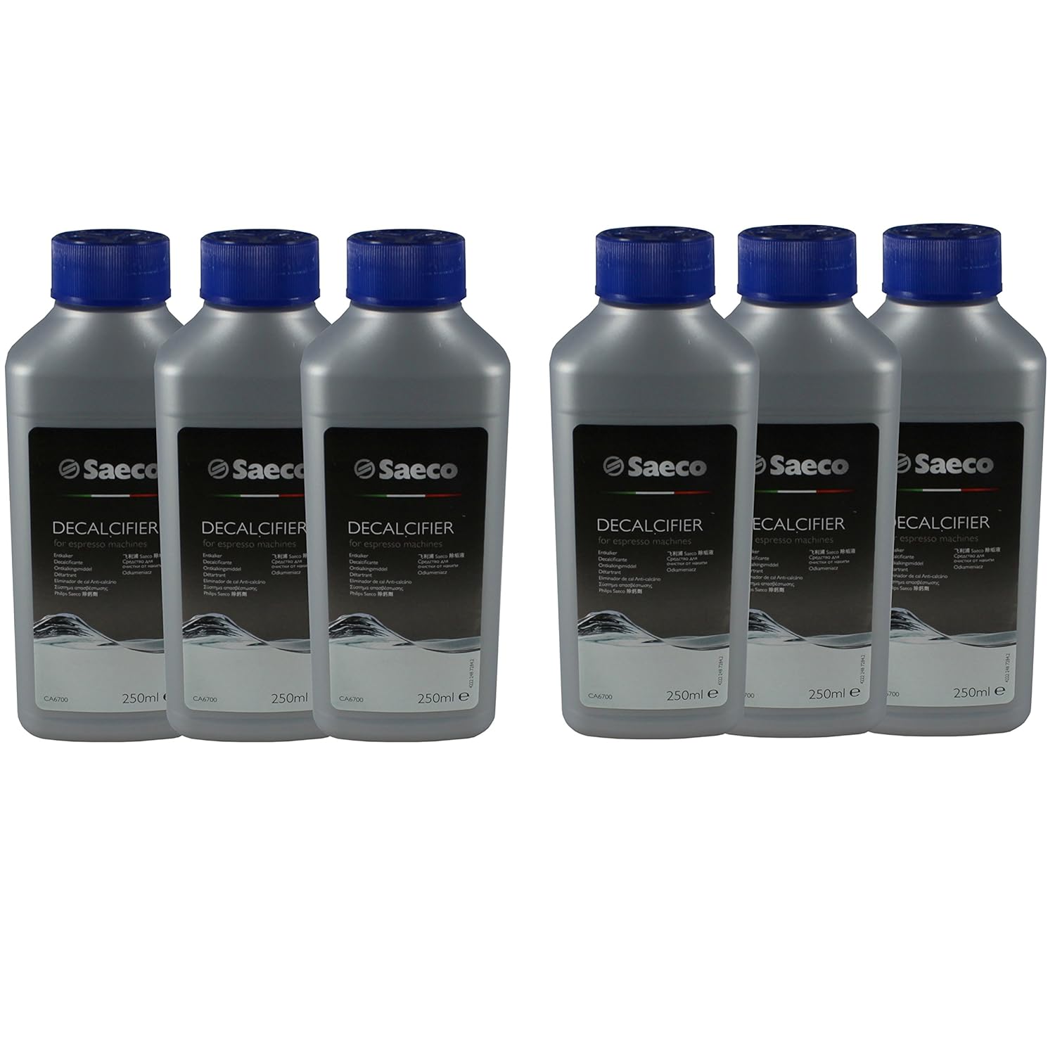 6 x Original Philips Saeco Entkalker Flüssigentkalker CA6700/99 250ml