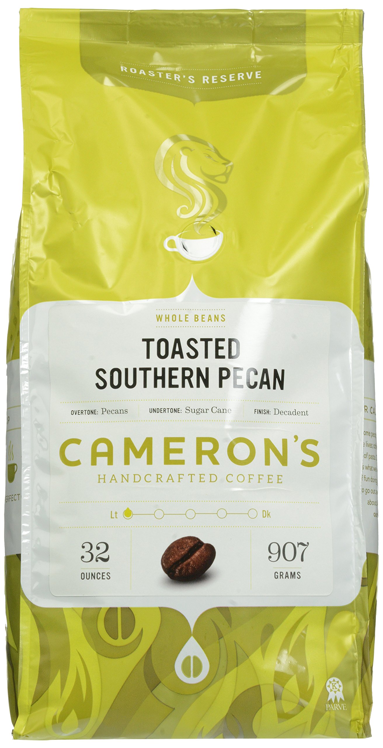 Cameron's Whole Bean Coffee Toasted Southern Pecan 32 Ounce Cameron's