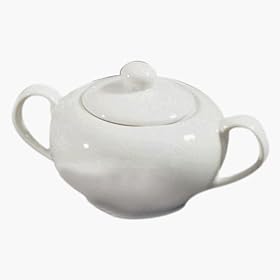 10 Strawberry Street Classic White Sugar Bowl by Ten Strawberry Street