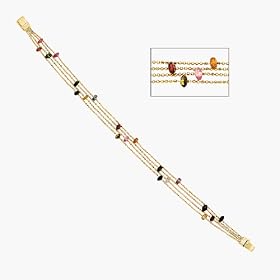 Genuine Tourmaline Bracelet Crafted In 14K Yellow Gold by B2C Jewels