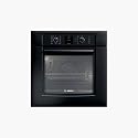 Bosch 500 Series HBN5460UC 27" Electric Wall Oven with Genuine European Convection, 16 Cooking Modes, Glass Touch Controls with Ergonomic Retractable Dials and Meat Probe: Black