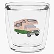 Motor home 12 oz Double-Old-Fashioned Insulated Beverage Tumbler, Clear