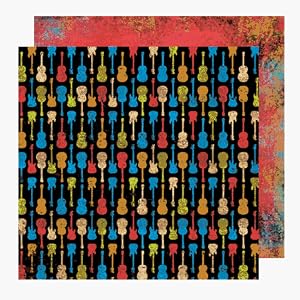 Glitz Design B2695 Basics Guitars Paper - Case of 25 by 