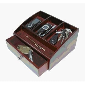 Deluxe Mahogany Charging Station