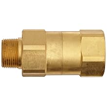 Dixon SCVH8 Brass Safety Check Valve, 1" NPT male x NPT Female