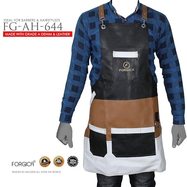 Forgica Professional Leather Apron Hair Cutting Hairdressing
