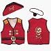 Pirate Costume Set - Red, Medium
