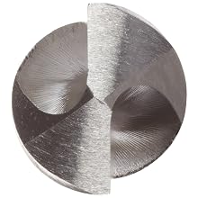 Cleveland 3957 6 High Speed Steel Aircraft Extension Drill Bit, 6" Overall Length, Uncoated (Bright), Round Shank, 135 Degree Split Point
