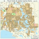 Huge Street & Road Map of Deltona, Florida FL - Printed poster
size wall atlas of your home town