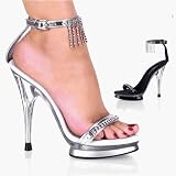 Starlet-563, 5 Double-Decked Platform Sandal With Rhinestones, by Pleaser USA