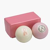 Breast Cancer Awareness Pool Ball Set - Cue Ball & Pink 8 Ball