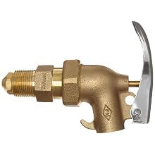 Justrite 08910 Adjustble Brass Drum safety Faucet, 3/4" NPT Thread