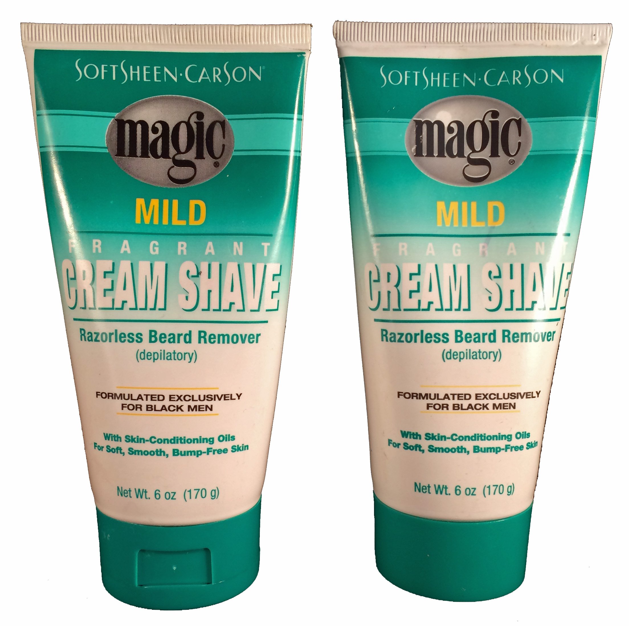 SoftSheen Carson Magic Mild Sensitive Skin Razorless Cream Shave, 6.0