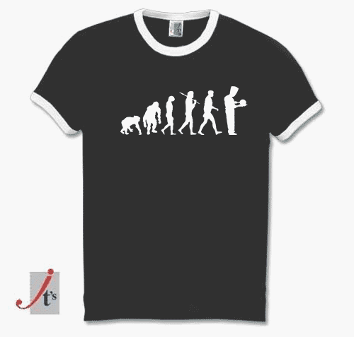 KOCH EVOLUTION köchin kochen küche Ringer-T-Shirt