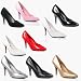 VANITY-420, 4'' Classic Pump in Leather, Patent or Velvet up to Size 16
