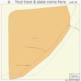 Huge Street & Road Map of Tarrants, Missouri MO - Printed poster size wall atlas of your home town