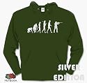 SILBER EDITION JAEGER EVOLUTION jagd jagen Kapuzen-Sweat-Shirt Olive XXL