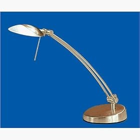 Eglo 87208A Kingston-1, Brass-Frosted, 1-Light Table Light Fixture by Eglo