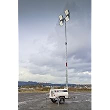 Terex AL4L Fuel Saving Portable LED Light Tower, 6kW Generator Powered, 1080 Watts of Light
