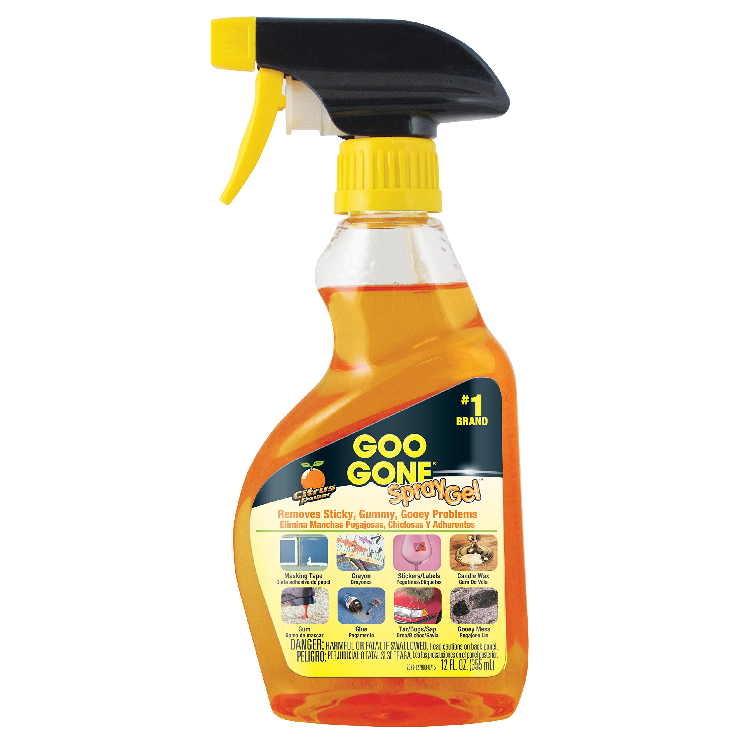 Goo Gone GGHS12 Goo Remover Spray Gel 12 oz Removes Chewing Gum Grease Tar St... eBay