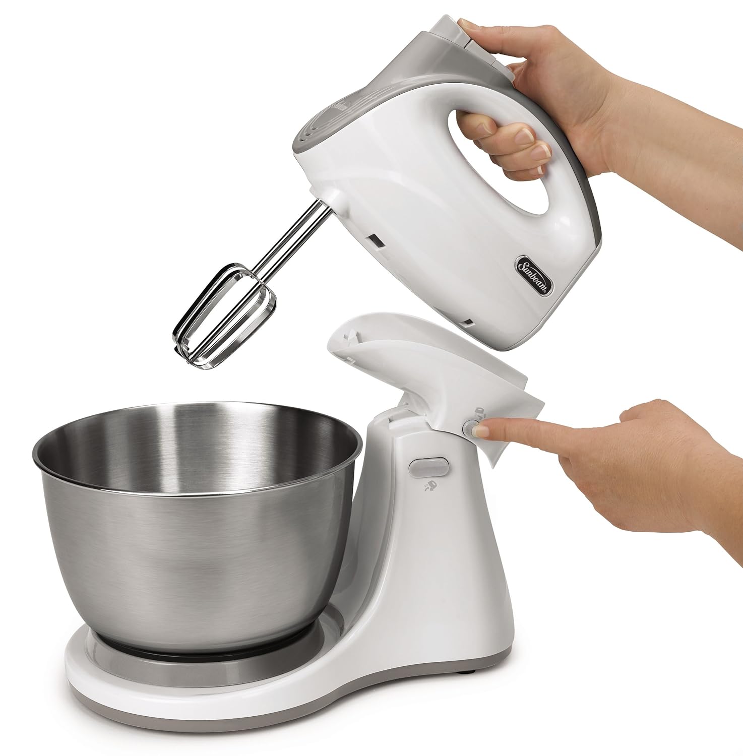 Sunbeam FPSBHS0302 250Watt 5Speed Stand Mixer, White , New, Free