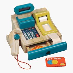 Cash Machine with Barcode Scanner and Money - Santoys