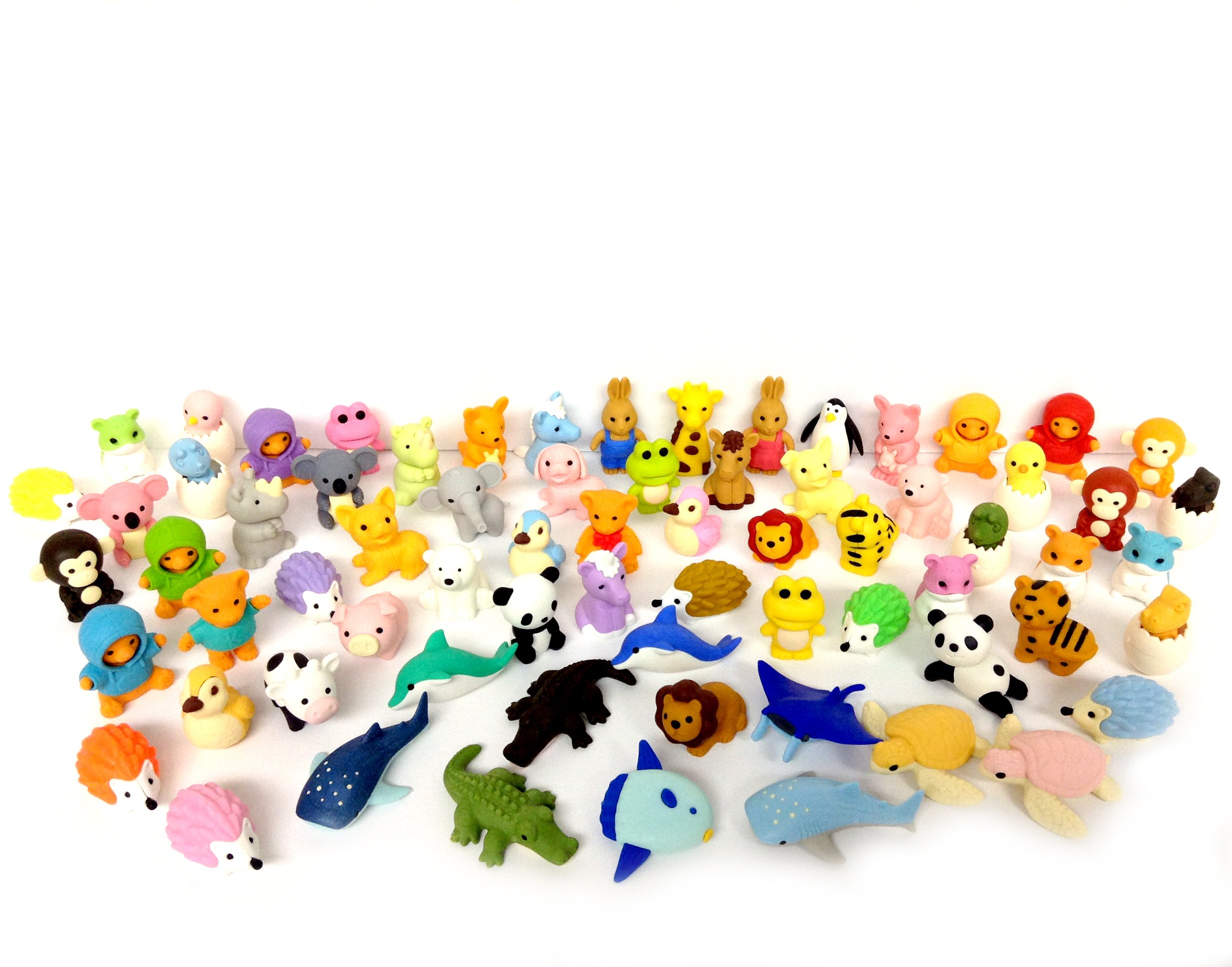 Iwako Erasers Animal Overstock (Pack of 20) Iwako