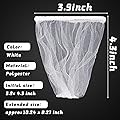 Suclain 500 Pcs Disposable Mesh Sink Strainer Bags 3.9 x 4.3 Inch