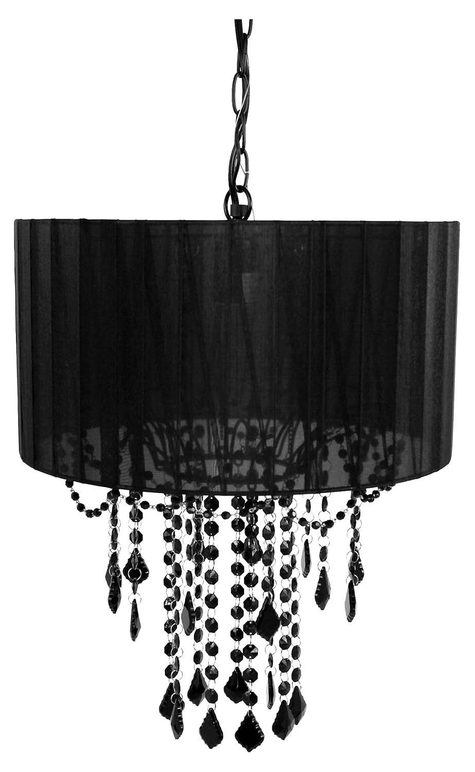 Unique Black Chandeliers for Girlsâ Rooms: Tadpoles One Bulb Drum ...