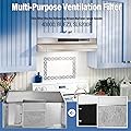 Pokin BP57 Range Hood Filter with Light Lens for Broan-NuTone Kitchen Exhaust Grease Filter