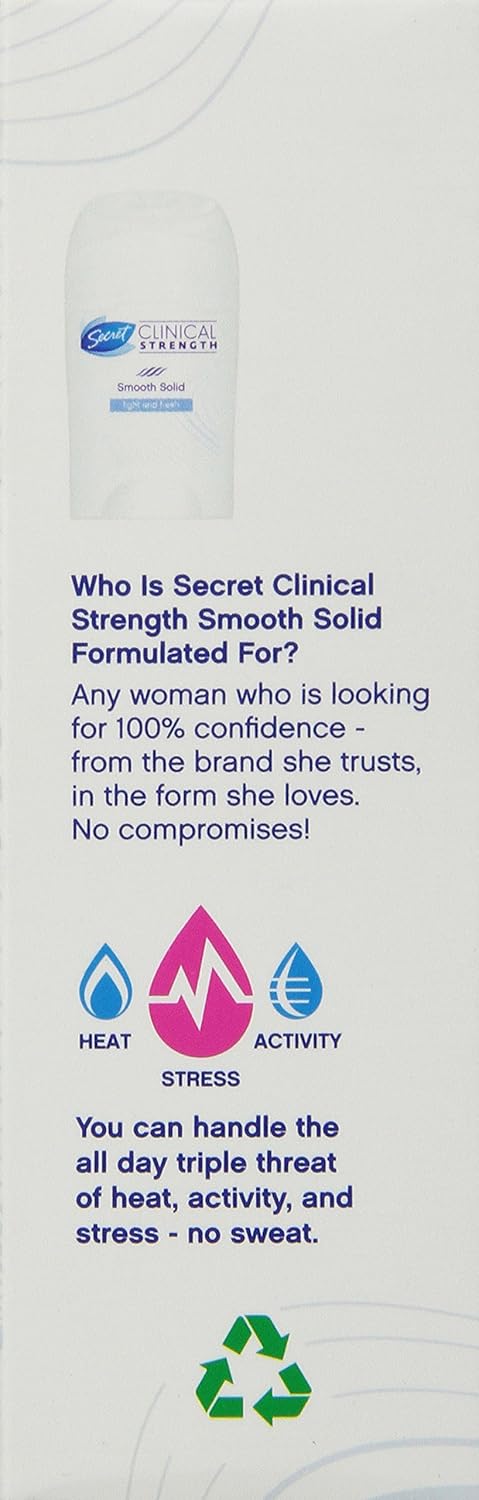 Amazon.com : Secret Clinical Strength Advanced Solid ...
