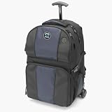 McKinley 524 Black Mint (image shows navy accent) photo camera backpack user-friendly functional lap top wheels telescope handle for digital SLR cameras battery grip many lenses