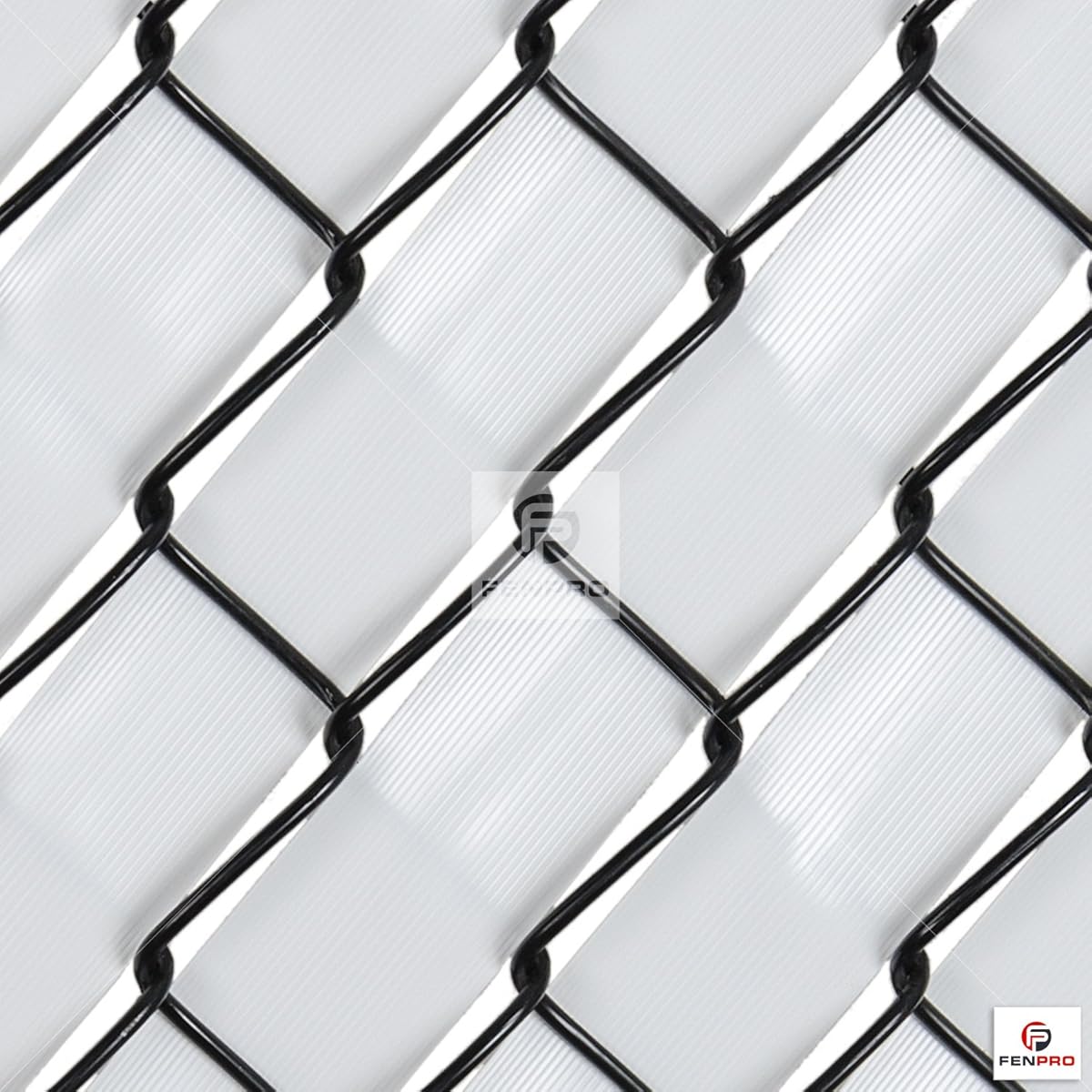 Chain Link Fence Weave (Arctic White)