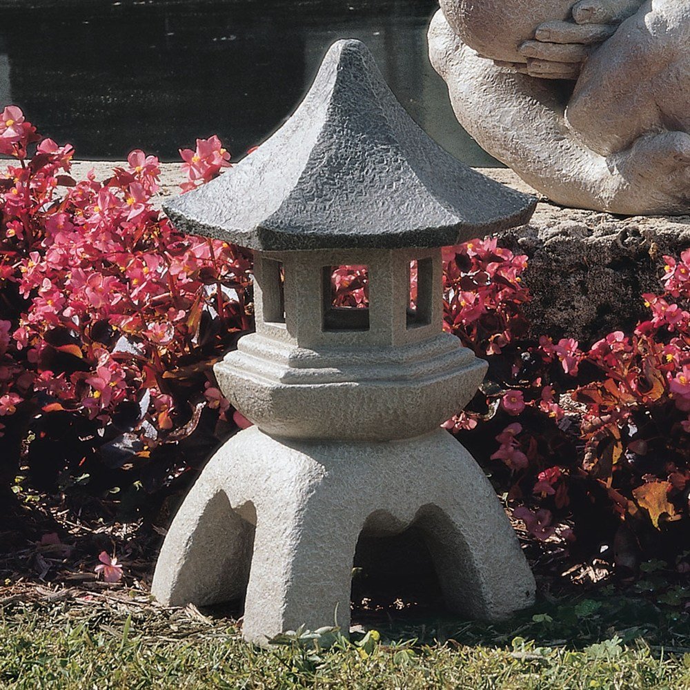 MD Group Garden Statue Pagoda Sculptures Asian Style Small Resin