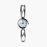 Steinhausen Women's TW554S 20-Stone Genuine Diamond Mother of Pearl Orthogonal Quartz Silver Watch