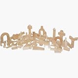Wood Designs 60400 - Hard Maple Blocks - Preschool Set With 24 Shapes And 111 Pieces