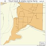 Huge Street & Road Map of Salt Creek, Colorado CO - Printed poster size wall atlas of your home town