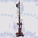 Butler Specialty Wood Costumer Coat Rack with Umbrella Stand in Plantation Cherry Finish