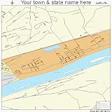 Huge Street & Road Map of Espy, Pennsylvania PA - Printed poster size wall atlas of your home town